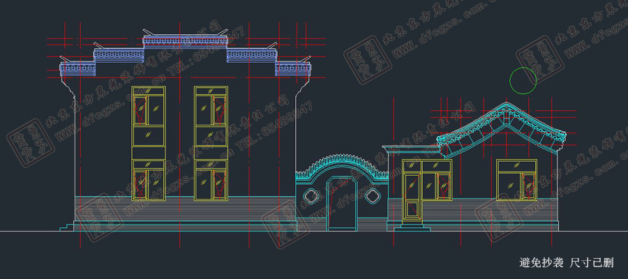 四合院設(shè)計(jì)圖 側(cè)面