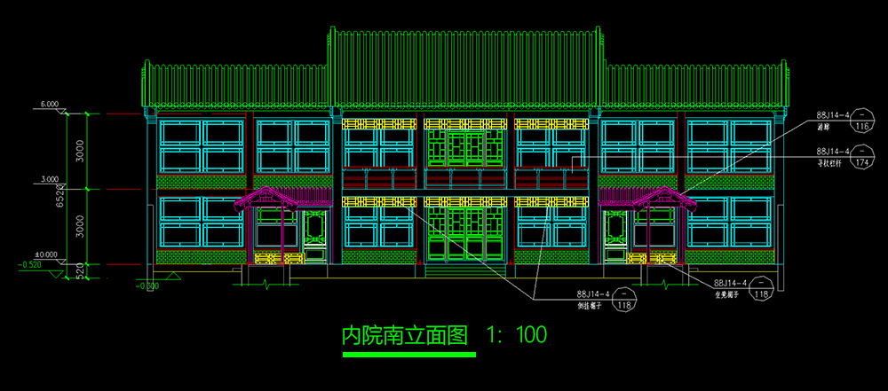 徽派二進(jìn)中式會(huì)所設(shè)計(jì)案例